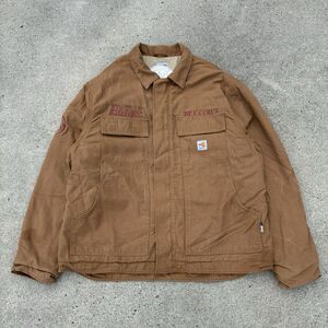 Carhartt FR Mens XL Flame Resistant Duck Chore Coat Quilt Lined Houston Astros